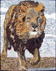 Arte em mosaico de mármore - Rei Leão