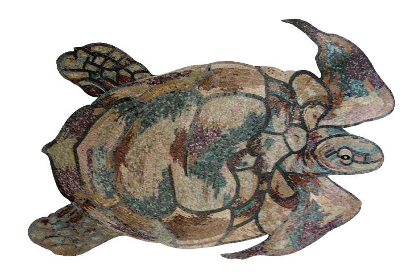 Mosaic Designs - Tortue de mer artisanale