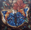 Diseños de mosaico de mármol - mariposa