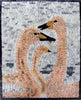Arte de azulejos de mosaico - patos