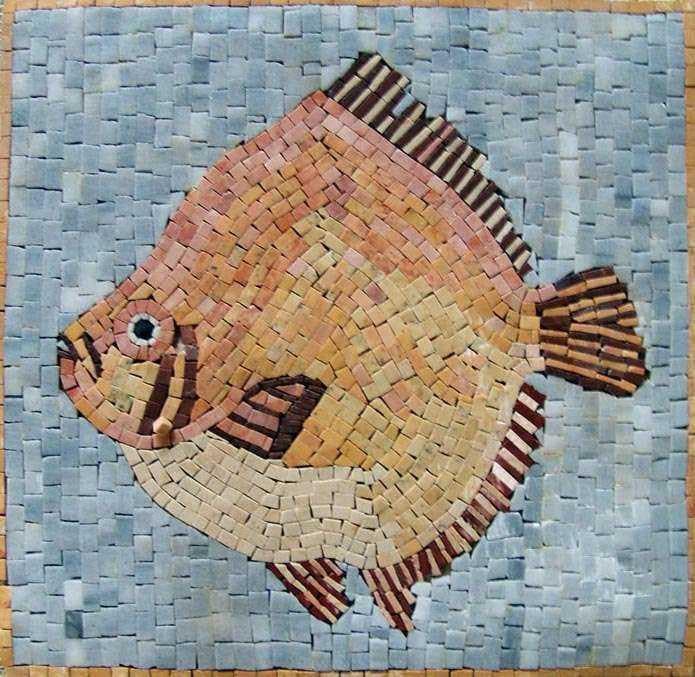 Mosaico de Mármore de Peixe