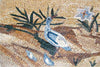Arte de pared de mosaico - Familia de golondrinas