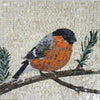 Mosaic Artwork - Bullfinch