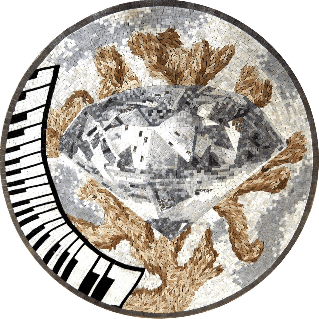 Musikalische Diamant-Mosaik-Kunst