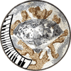Arte de mosaico de diamantes musicales