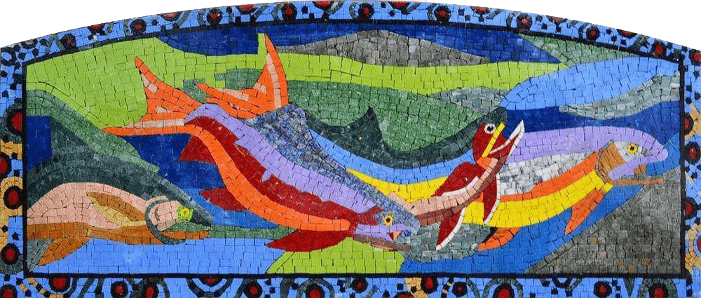 Mosaico náutico colorido à venda
