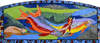 Mosaico náutico colorido à venda