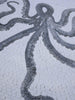 Shades of Octopus - Art mural en mosaïque à échelle de gris
