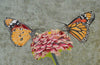 Obra de mosaico - mariposas cantando