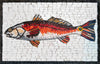 Arte em mosaico - Rosso Jumping Mullet