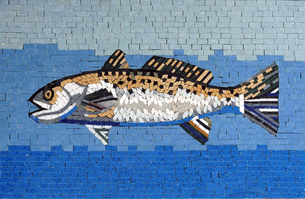 Arte del mosaico - Triglia di pesce