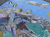 Вниз на рифе - мозаичное морское произведение искусства