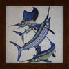 Mosaikkunst - Gruppe von Schwertfischen