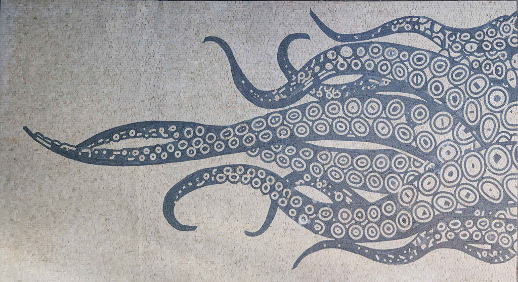 Artistic Octopus - Marble Mosaic Art
