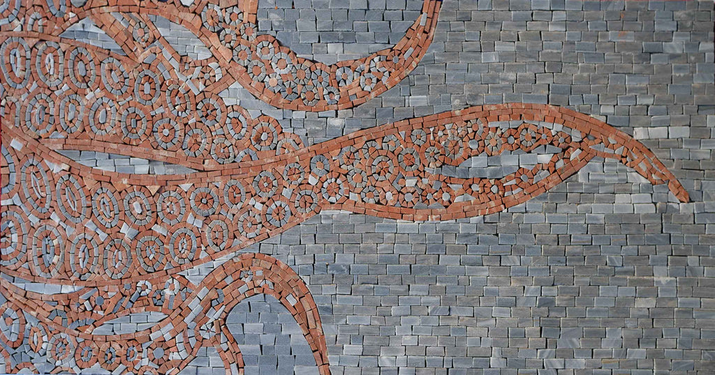 Octopus Design - Marble Mosaic