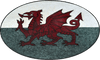 Mural Mosaico - Bandera de Gales