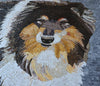 Arte em mosaico - Shetland Sheepdog