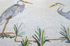 Mosaic Mural - Egrets