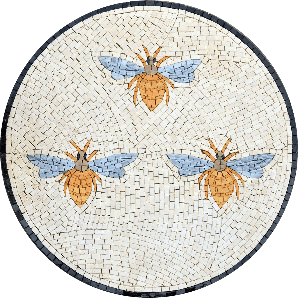 Mosaic Medallions - The bees Gradient