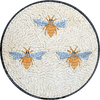 Medaglioni Mosaico - Le api Gradiente