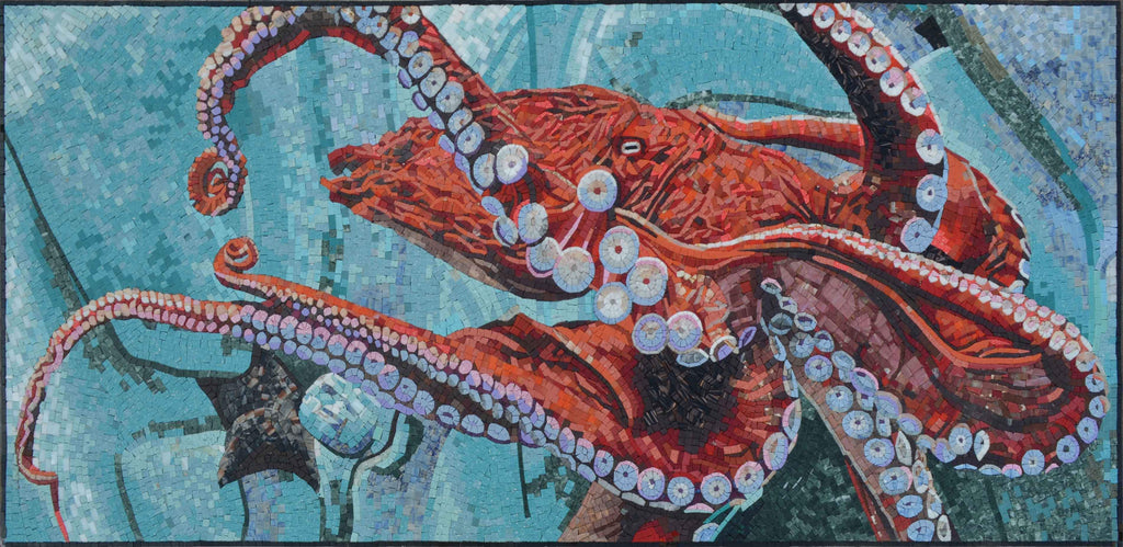 Мозаика Осьминог - Морское искусство