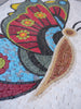 Arte em mosaico - borboleta lateral