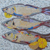 Nautical Mosaic Art - Lime and Fish