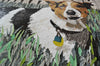 Arte del mosaico del cane personalizzato