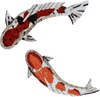 Dragão Koi Fish - Arte em mosaico