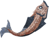 Diseño de mosaico de pez nadador II