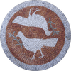 Medallón Mosaico Aves
