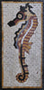 Marble Seahorse Mosaic - Ambient Seahorse