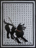 Attenti all'arte della parete del mosaico del cane