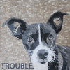 Guai - Ritratto di mosaico di cane personalizzato
