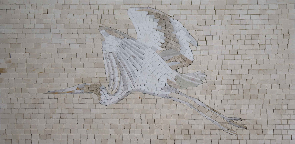 Heron Mosaic Art Design