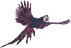 Arte della parete del mosaico - pappagallo volante dell'ara viola