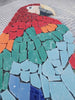 Dos loros coloridos - Arte de pared de mosaico