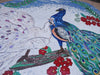 Pareja de pavo real - Diseño de mosaico