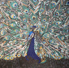 Arte em mosaico de pavão esmeralda