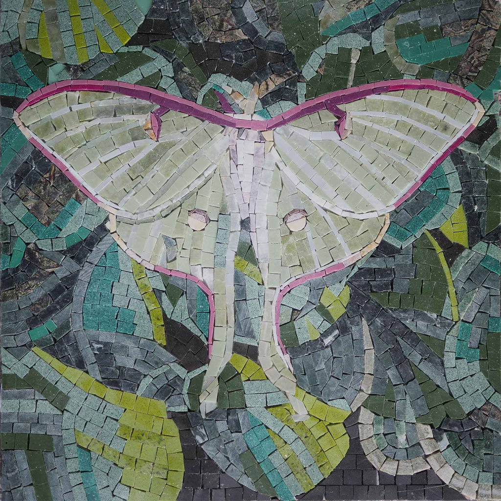 Diseño de mosaico de mariposa - Mosaico moderno