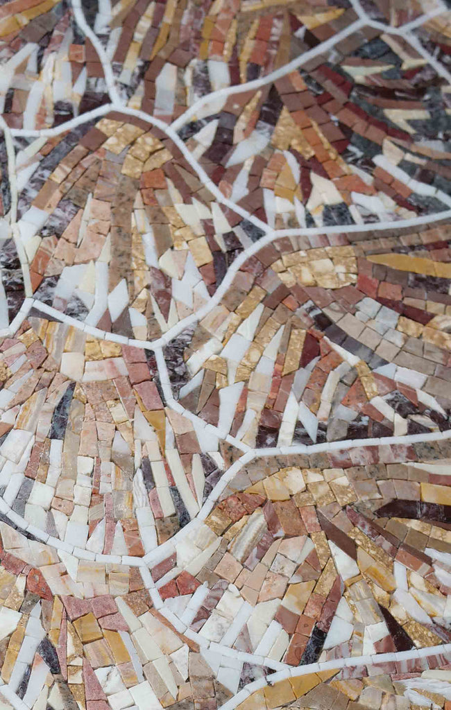 Echte Karettschildkröte – nautische Mosaikkunst
