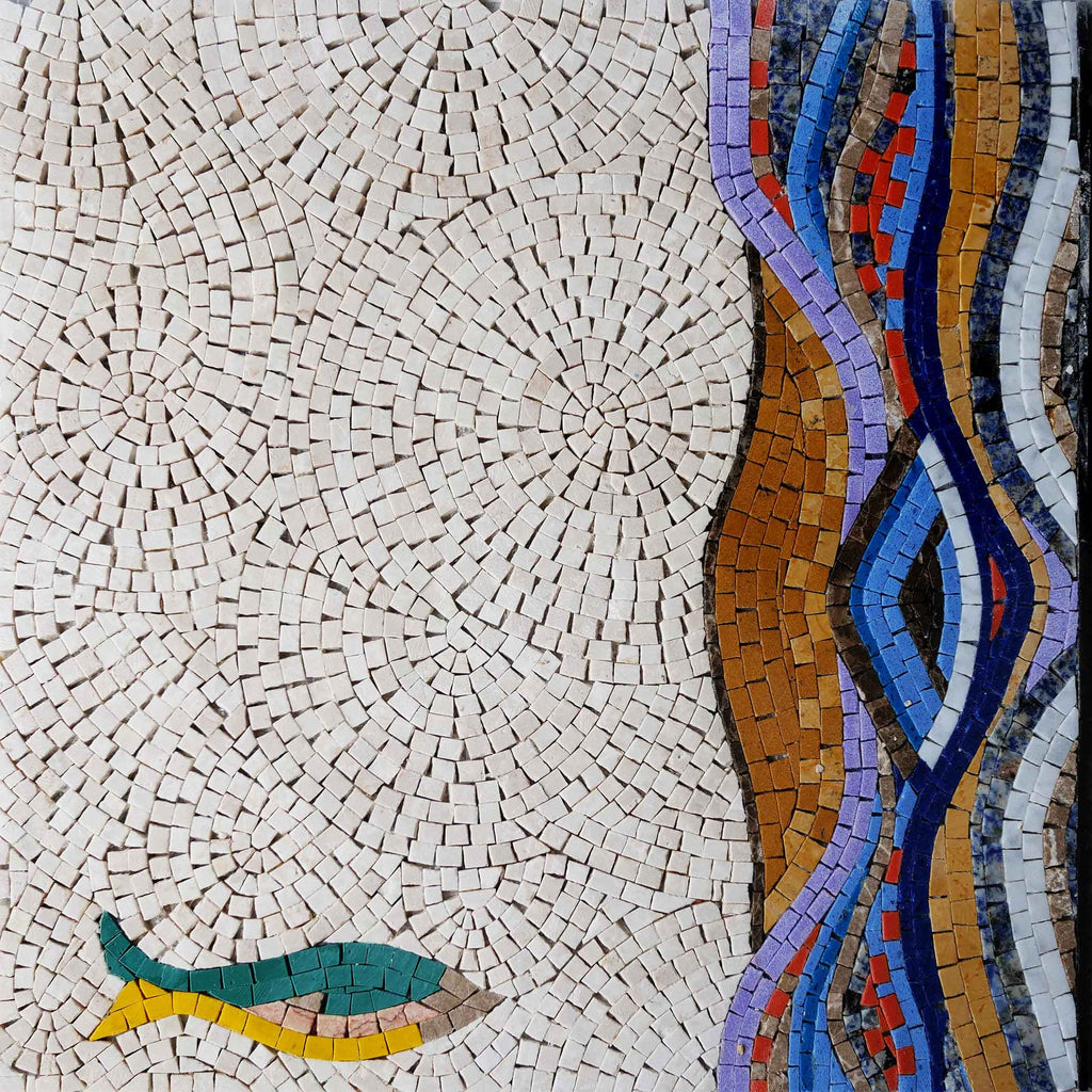 Fish in the Sea - Mosaic Art