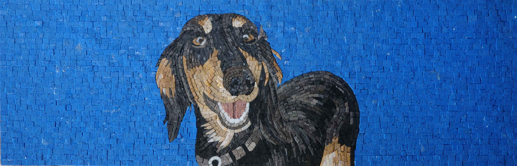 Mosaico di cani - Arte moderna del mosaico