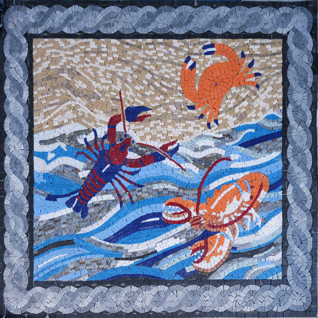Creature del mare - Mosaico nautico