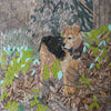 Mosaico Animale - Cane Nella Foresta