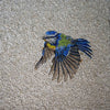 Arte em mosaico de pássaros - Koko artístico