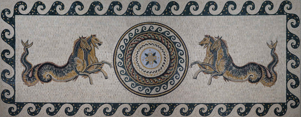 Arte Retangular - Mosaico Antigo