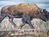Arte animal mosaico - El toro