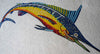 Mosaico de pescado - Pez espada colorido