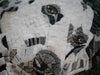 Cane dalmata in mosaico di marmo